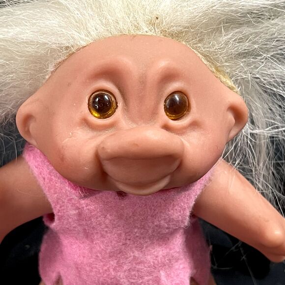 Dam 1986 Troll Pink Dress Vtg Slight Condition Issues - Picture 2 of 7